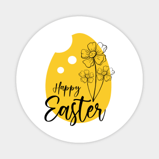 Minimal Easter Egg Art Magnet